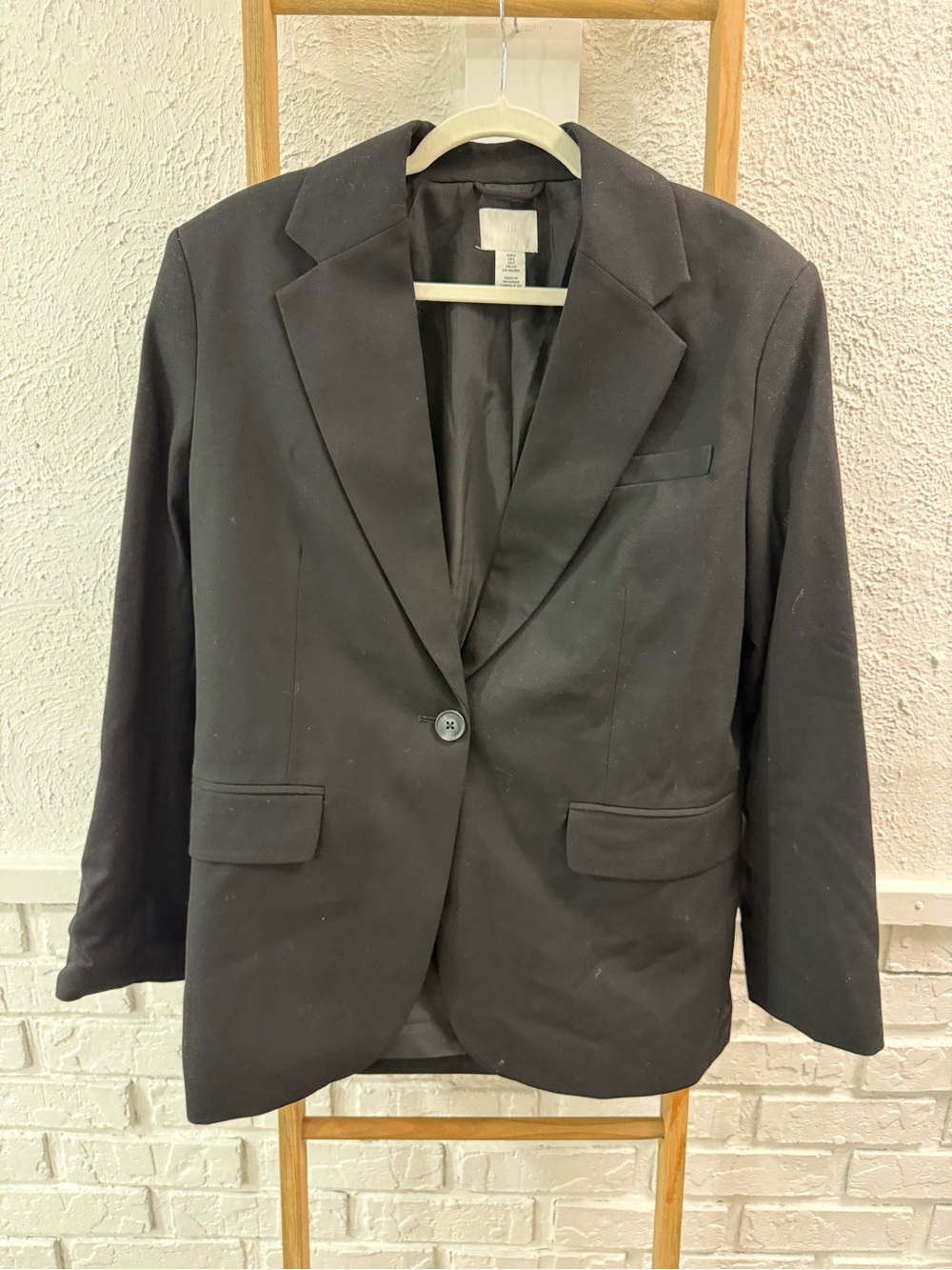 H&M Black Single-Button Women's Blazer